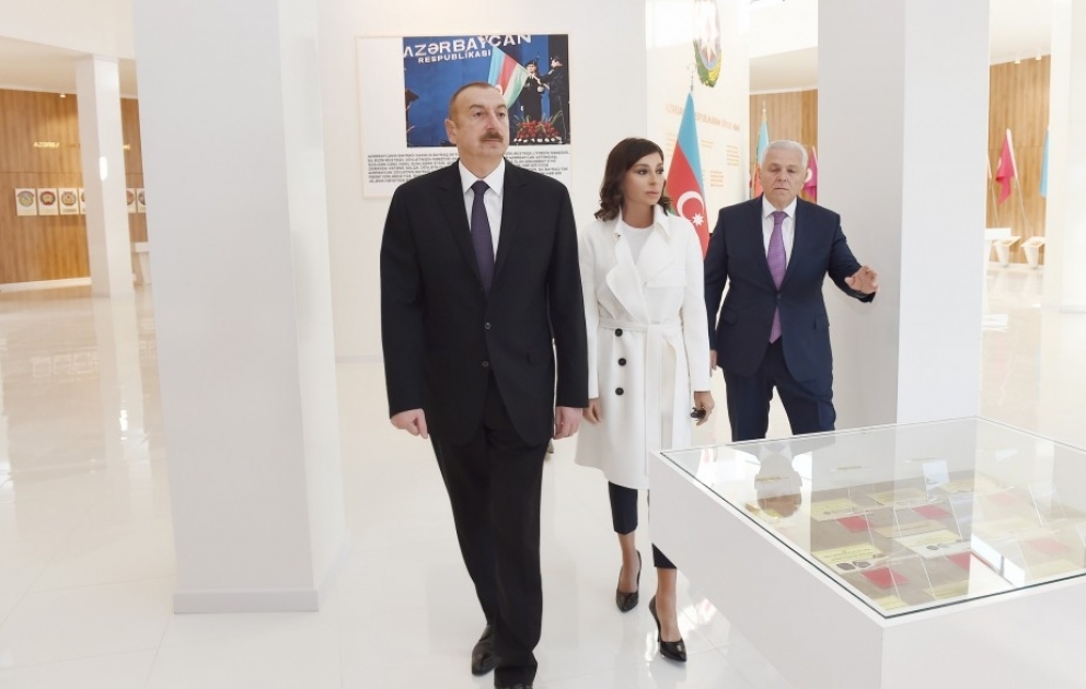 Prezident İlham Əliyev Şəkidə Bayraq Muzeyinin açılışında iştirak edib VİDEO