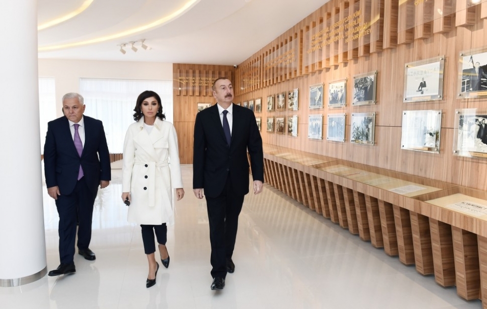 In Scheki Heydar Aliyev Zentrum eröffnet VIDEO