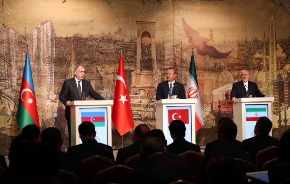 Azərbaycan, Türkiyə və İran xarici işlər nazirlərinin İstanbulda üçtərəfli görüşü olub VİDEO