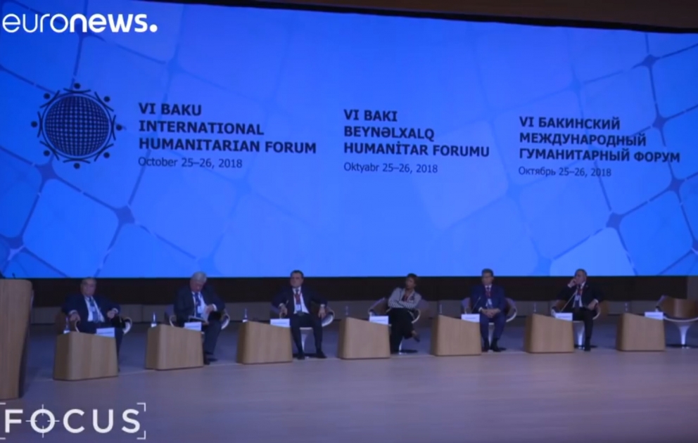 “Euronews” kanalı VI Bakı Beynəlxalq Humanitar Forumu haqqında süjet yayımlayıb VİDEO