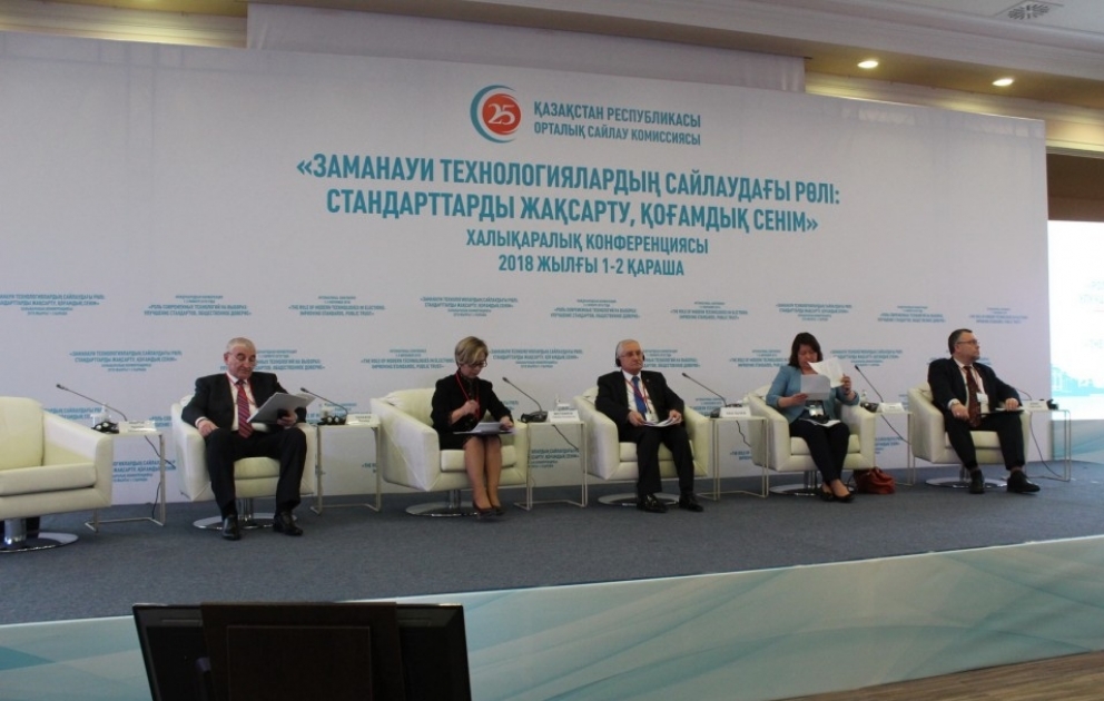 Astanada keçirilən beynəlxalq konfransda seçkilərdə müasir texnologiyalardan istifadədə Azərbaycan təcrübəsindən danışılıb VİDEO