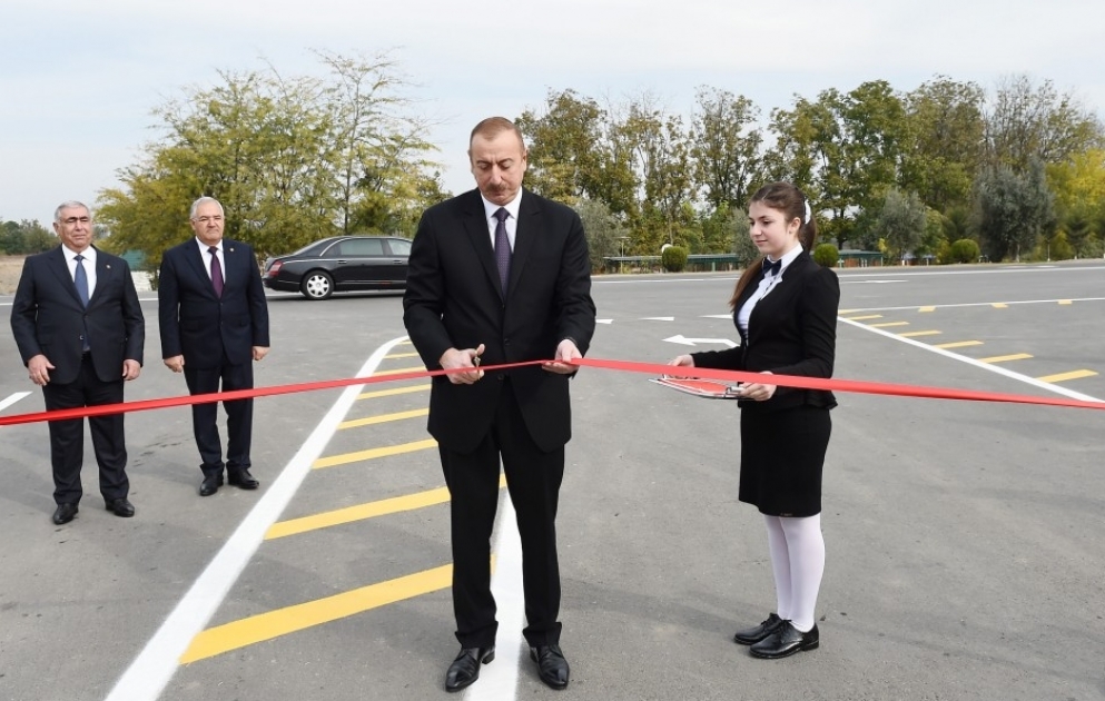 Agdam: Automobilstraße Guzanli-Imamgulubeyli-Orta Garvend-Khindrıstan eingeweiht VIDEO