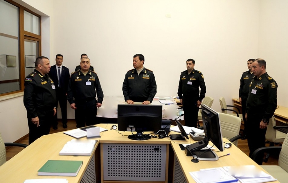 Baş Qərargah rəisi hərbi oyunların idarəetmə məntəqələrinin fəaliyyətini izləyib VİDEO