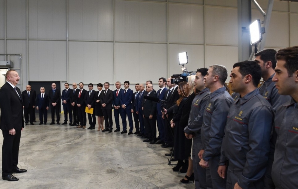 Sumqayıt Kimya Sənaye Parkında tütün məmulatları istehsalı fabriki istifadəyə verilib  YENİLƏNİB 2 VİDEO