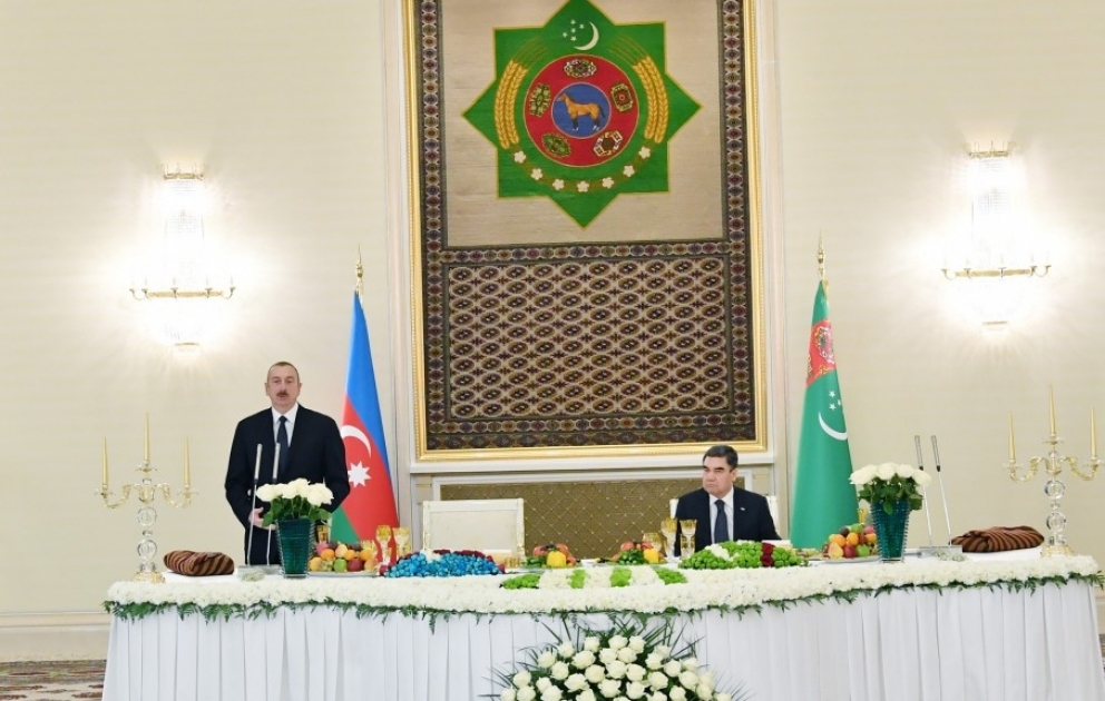 Achgabat : un banquet officiel offert en l’honneur du président Ilham Aliyev VIDEO