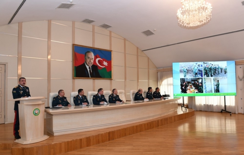Dövlət Sərhəd Xidmətinin 2018-ci ildə xidməti-döyüş fəaliyyətinin yekunlarına həsr olunmuş müşavirə keçirilib VİDEO