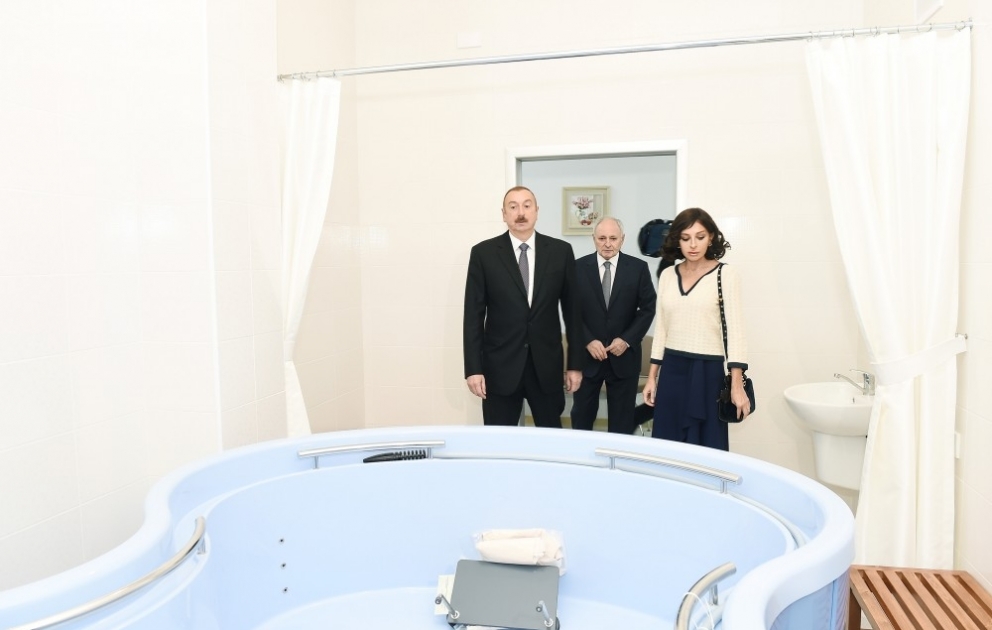 President Ilham Aliyev viewed conditions created at newly-renovated Scientific-Research Medical Rehabilitation Institute in Baku VIDEO