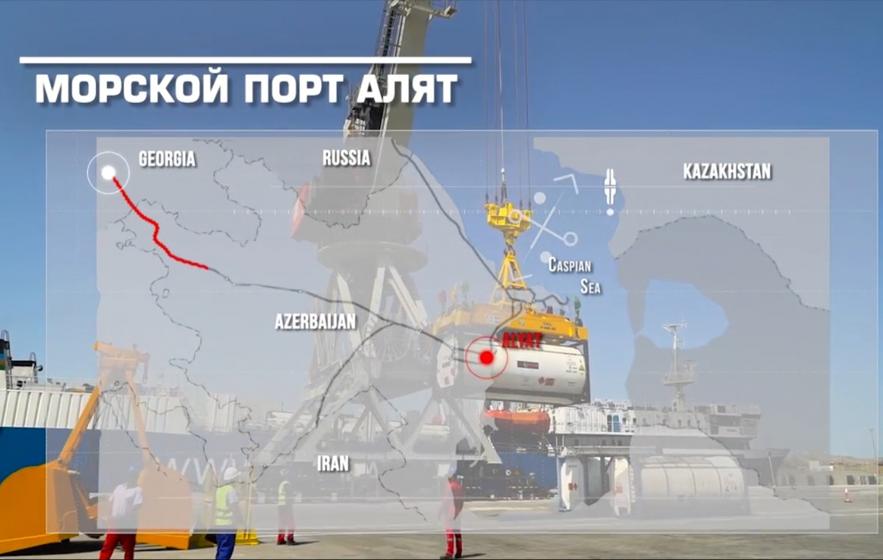 Казахстанское TV: Бакинский порт имеет большие технологические возможности ВИДЕО