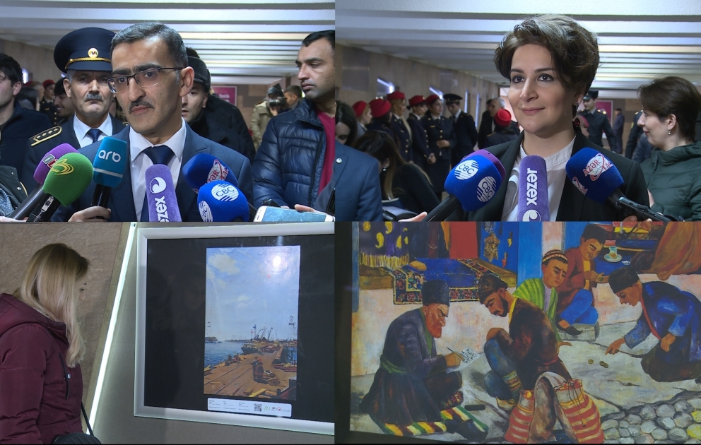 Metronun “Nəriman Nərimanov” stansiyasında “Azərbaycanın görkəmli rəssamları” adlı sərgi açılıb YENİLƏNİB  VİDEO