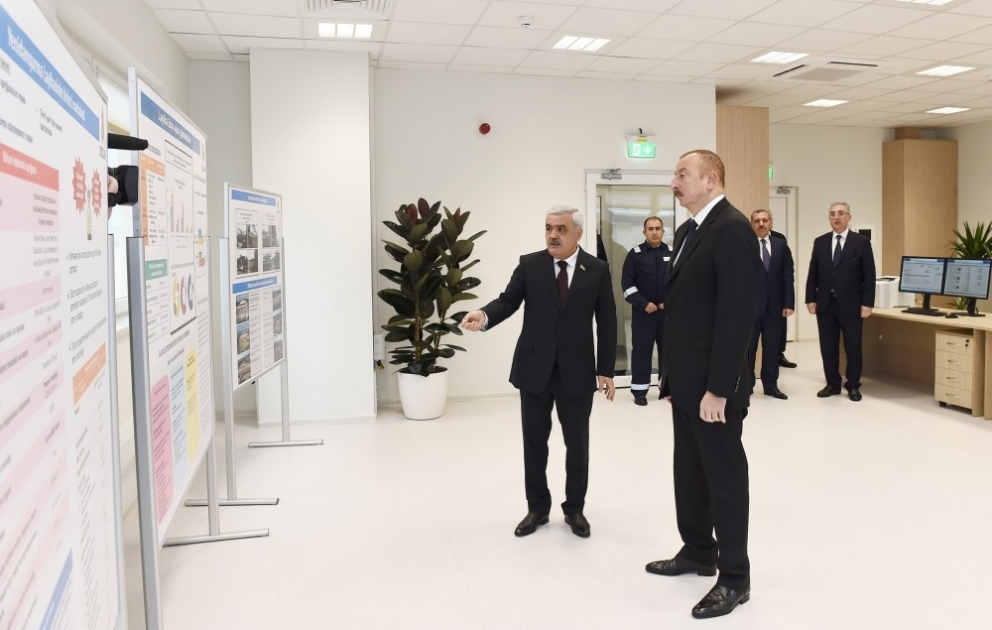 President Ilham Aliyev attended inauguration of bitumen unit and liquefied gas filling station at Baku Oil Refinery VIDEO