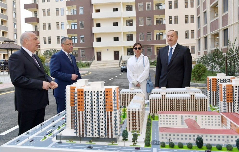 President Ilham Aliyev attended opening of residential building complex for refugee and IDP families in Sumgayit VIDEO