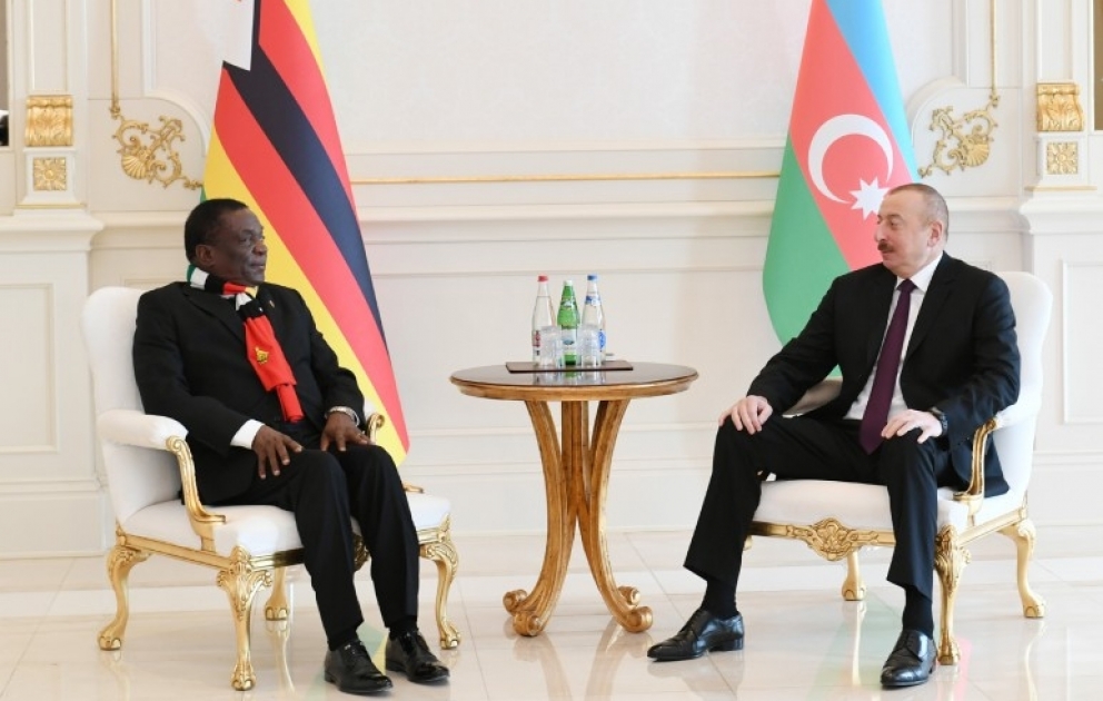 Azerbaijani, Zimbabwean presidents met VIDEO