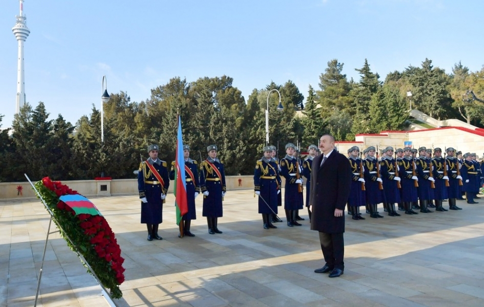 Azərbaycan Prezidenti İlham Əliyev 20 Yanvar şəhidlərinin əziz xatirəsini yad edib YENİLƏNİB VİDEO