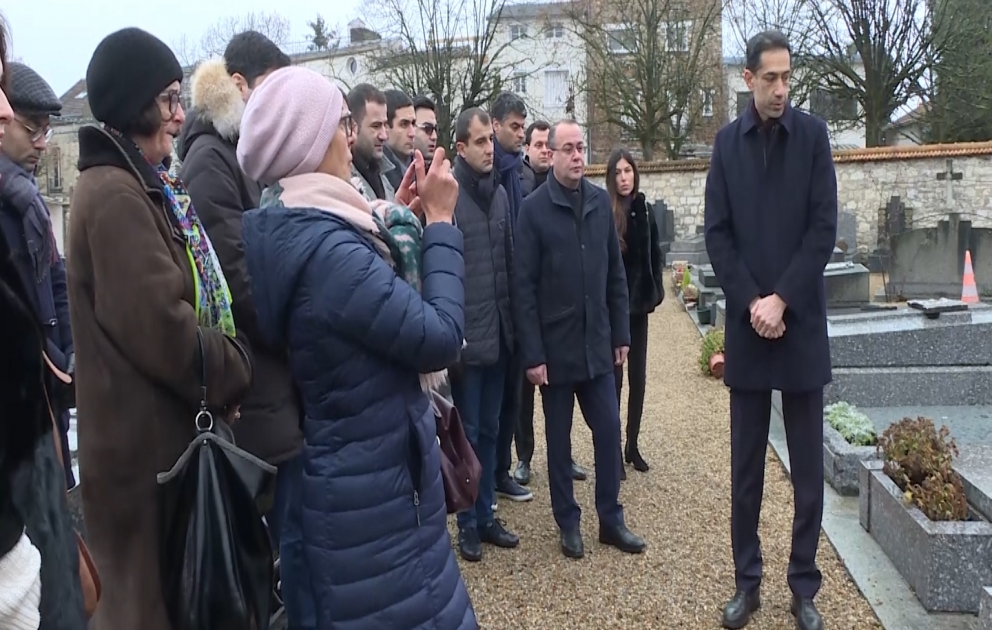 Parisdə 20 Yanvar şəhidlərinin xatirəsi anılıb VİDEO