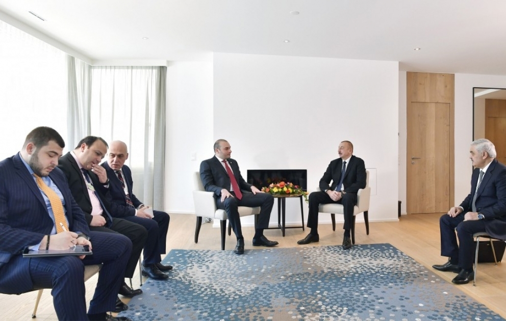 Le président azerbaïdjanais et le Premier ministre géorgien se sont entretenus à Davos VIDEO