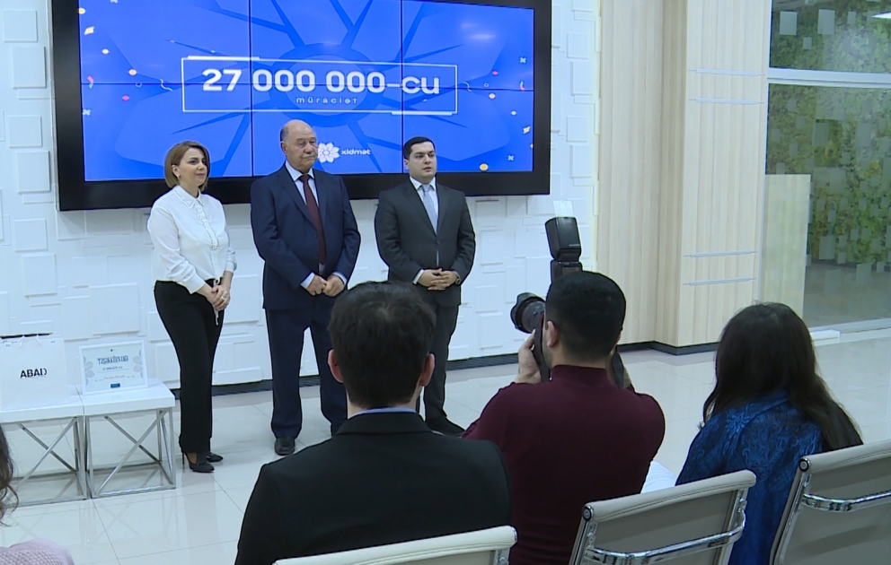 “ASAN xidmət”ə 27 milyonuncu müraciət qeydə alınıb VİDEO