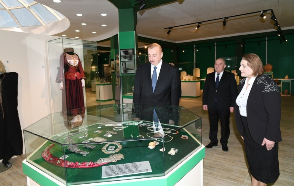 President Ilham Aliyev opened Beylagan Museum of History and Local Lore after renovation VIDEO