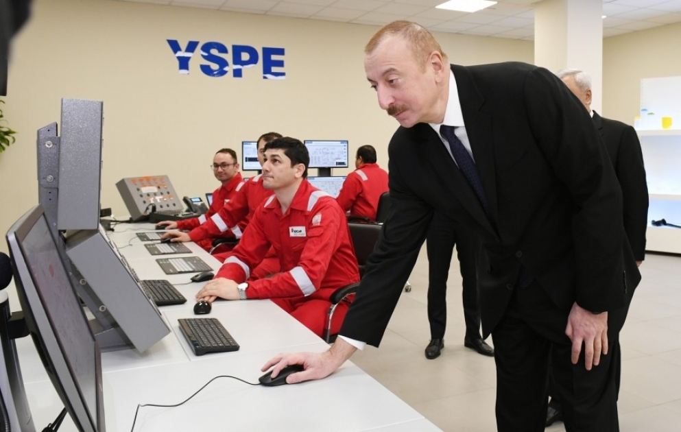 Президент Ильхам Алиев принял участие в открытии в Сумгайыте завода по производству высокоплотного полиэтилена SOCAR Polymer  ОБНОВЛЕНО-2 ВИДЕО