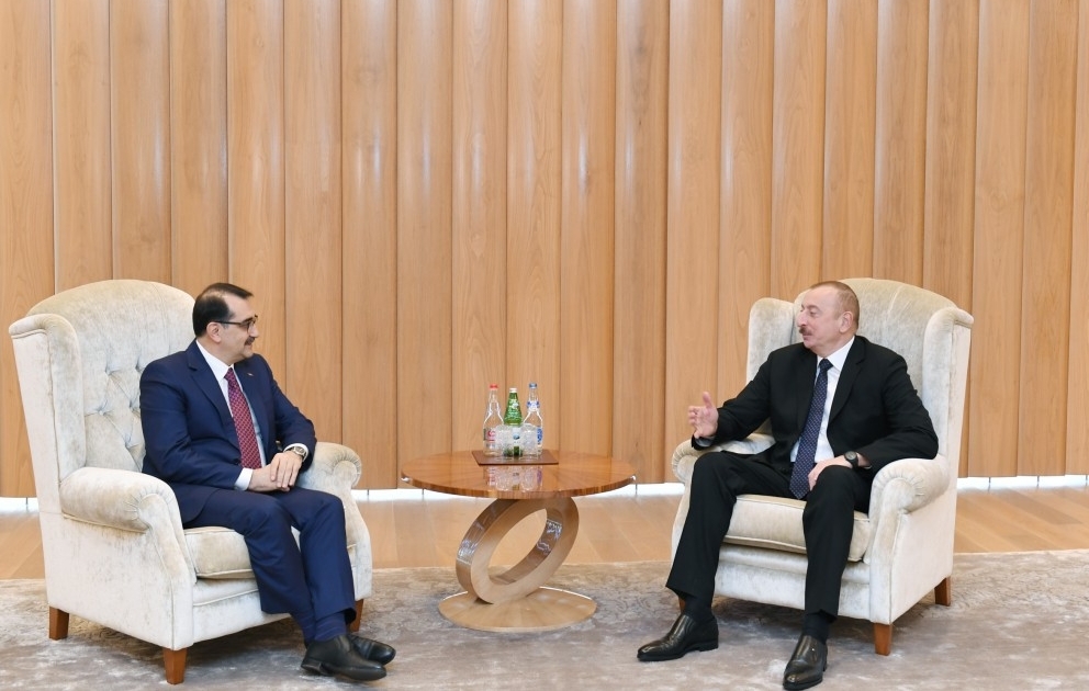Entretien du président Ilham Aliyev avec le ministre turc de l’Energie et des Ressources naturelles VIDEO