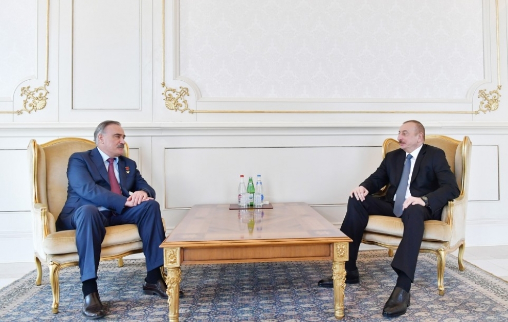 Президент Ильхам Алиев принял Героя Советского Союза, генерал-лейтенанта Руслана Аушева ВИДЕО
