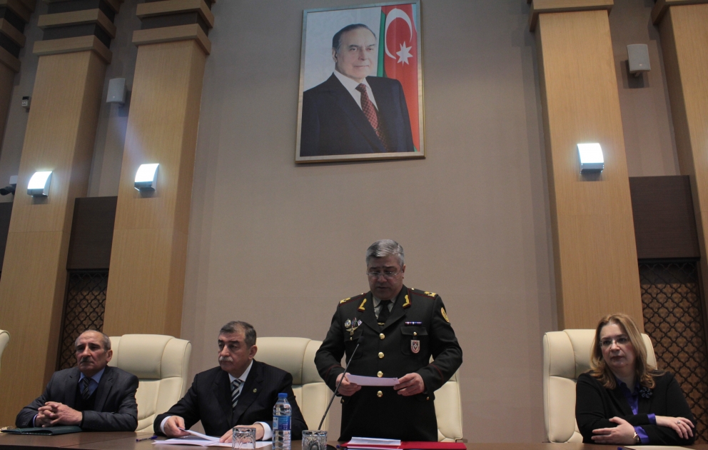 Fövqəladə Hallar Nazirliyinin Akademiyasında Xocalı soyqırımına həsr olunmuş tədbir keçirilib VİDEO