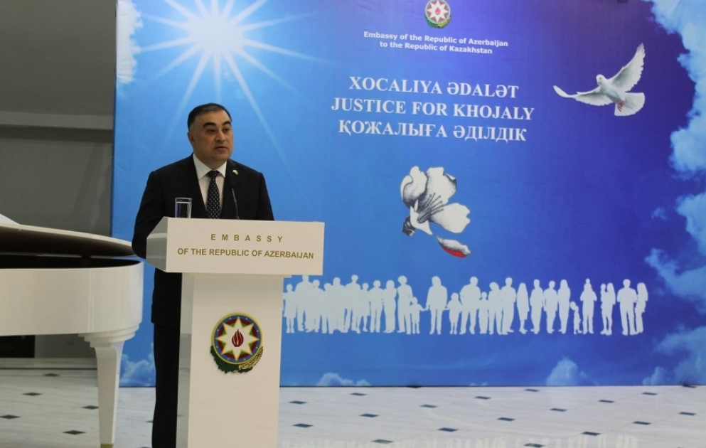 Astanada Xocalı soyqırımı ilə bağlı klip təqdim olunub VİDEO