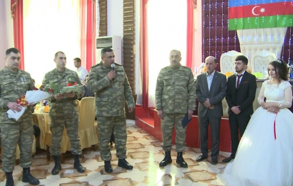 Şəhidin bacısının toyunda Dövlət himni oxundu VİDEO