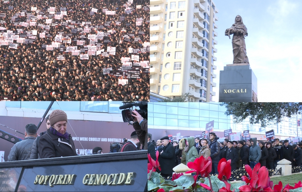 Tens of thousands of people visit Mother’s Cry Memorial to commemorate Khojaly Genocide VIDEO