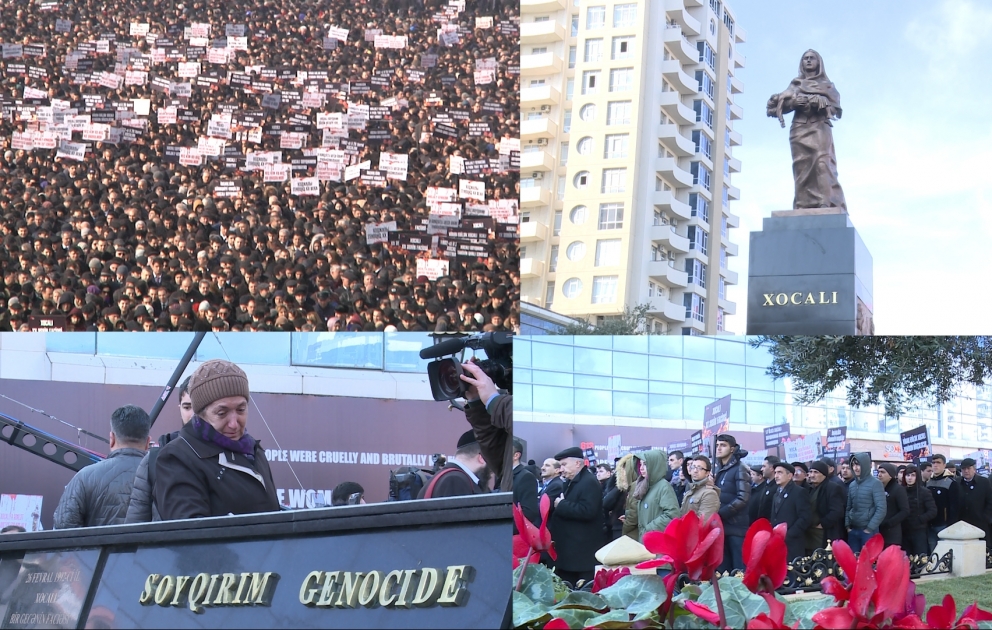 Des milliers de personnes visitent le mémorial en hommage aux victimes de Khodjaly VIDEO