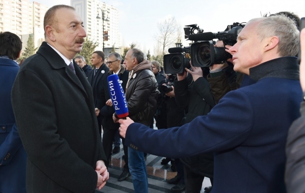 Prezident İlham Əliyev “Rossiya-24” telekanalının müxbirinə müsahibə verib VİDEO