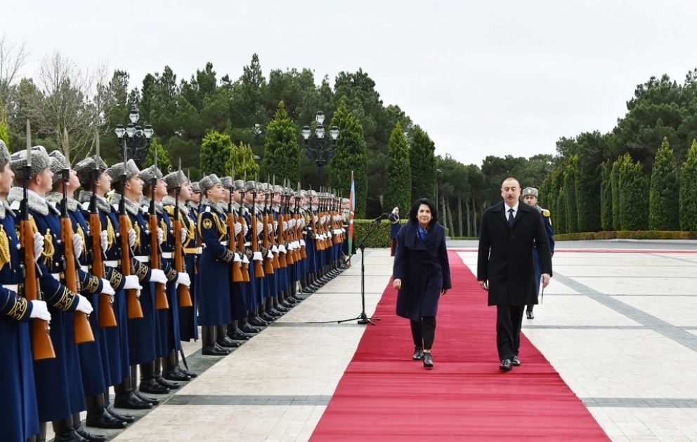 Official welcome ceremony was held for Georgian President Salome ZourabichviliVIDEO