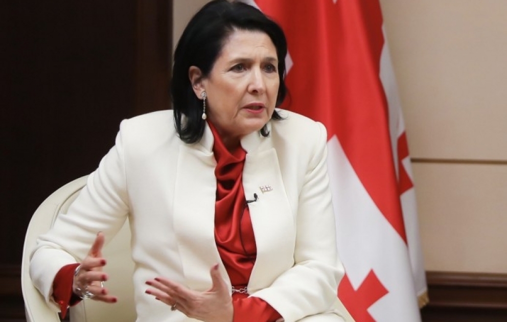 Gürcüstan Prezidenti Salome Zurabişvili AZƏRTAC-a və AzTV-yə məxsusi müsahibə verib VİDEO