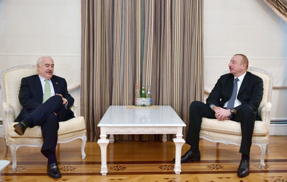 President Ilham Aliyev received delegation led by president of Centrist Democrat International VIDEO