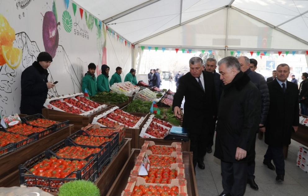 Yasamal rayonunda Novruz yarmarkası açılıb VİDEO