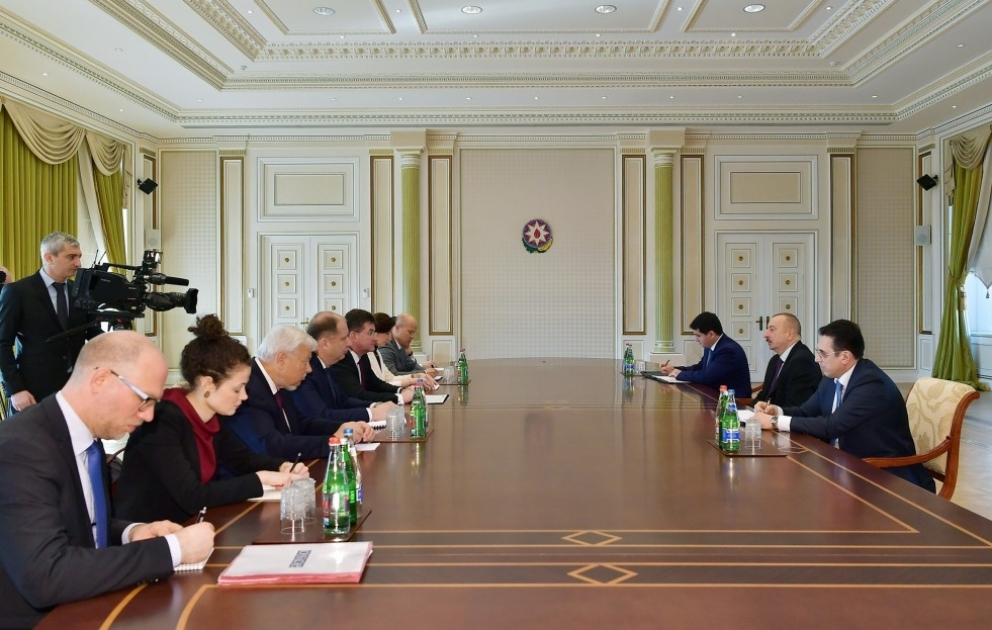 President Ilham Aliyev received delegation led by OSCE Chairperson-in-Office VIDEO