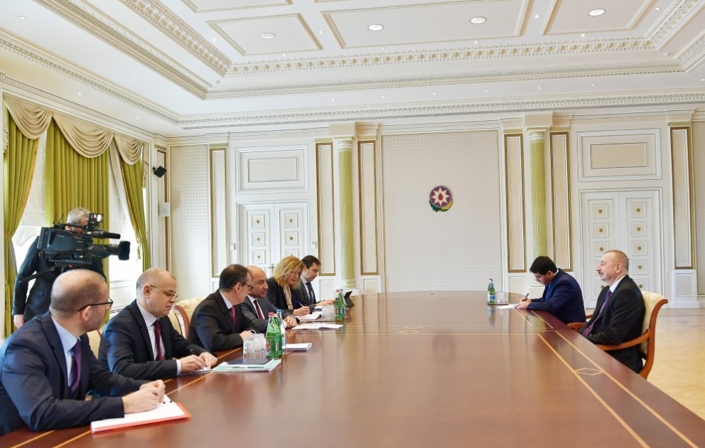 President Ilham Aliyev received delegation led by EBRD president VIDEO