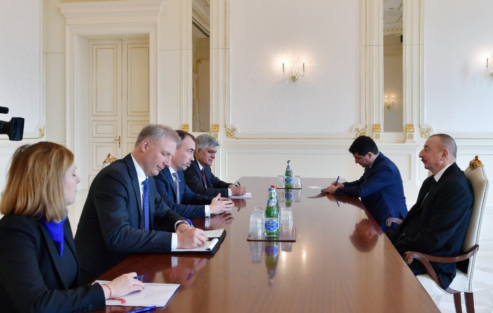Entretien du président Ilham Aliyev avec une délégation de l’Union européenne VIDEO