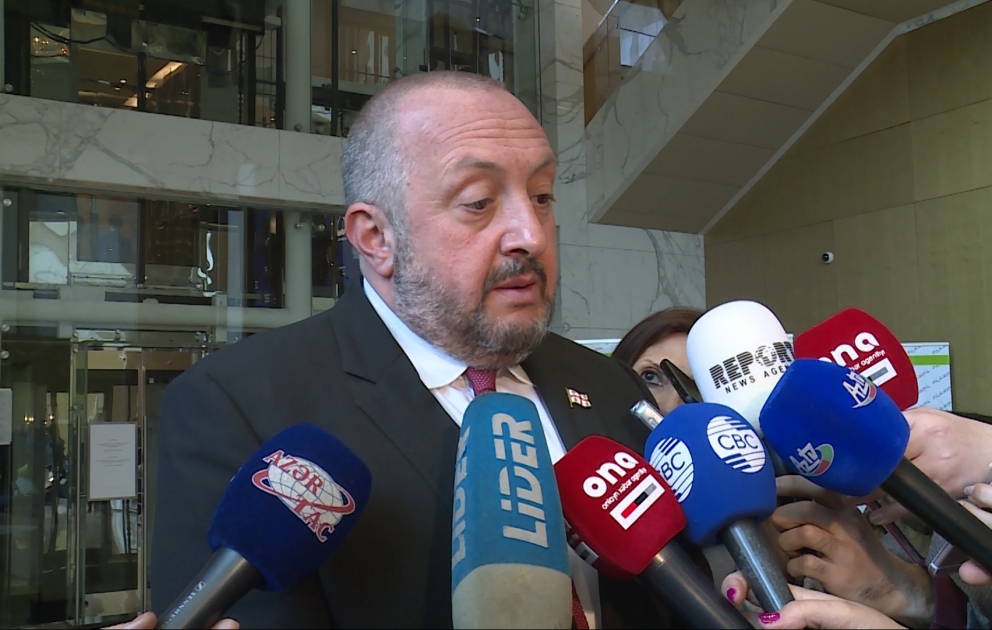 Giorgi Marqvelaşvili: Azərbaycan-Gürcüstan əlaqələri ümumi maraqlara uyğun inkişaf edir VİDEO