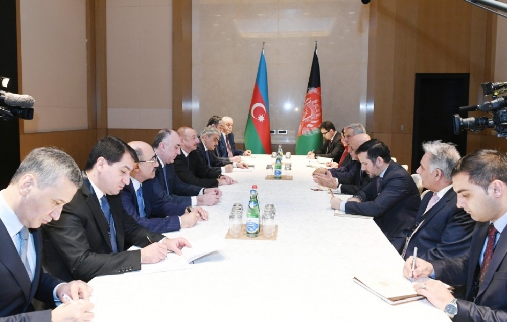 President Ilham Aliyev met with Afghan President Mohammad Ashraf Ghani VIDEO