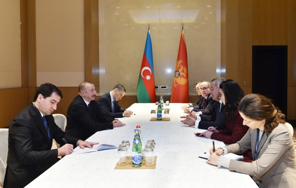 Entretien du président Ilham Aliyev avec son homologue monténégrin Milo Djukanovic VIDEO