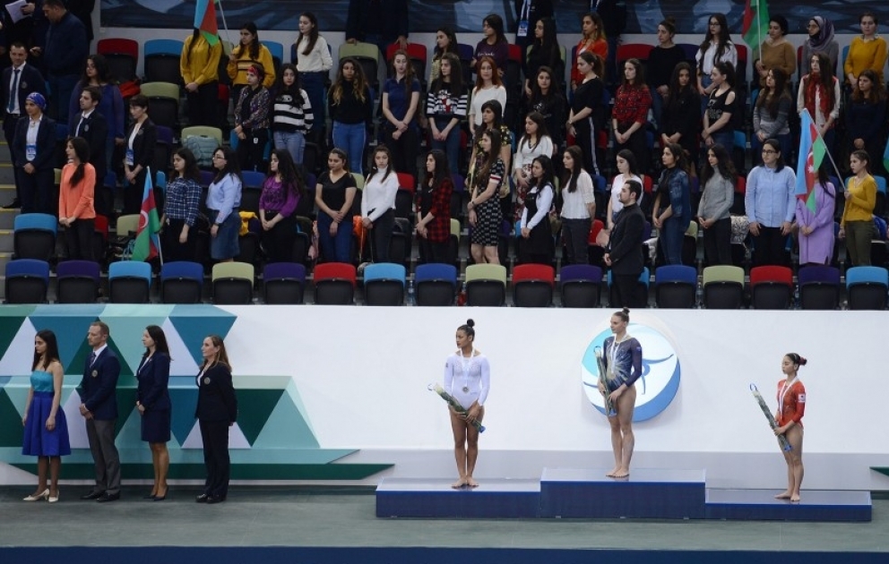 Bakıda keçirilən idman gimnastikası üzrə dünya kuboku yarışlarına yekun vurulub VİDEO