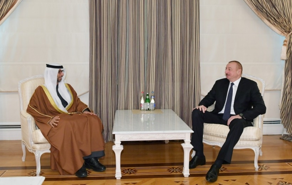 Prezident İlham Əliyev Birləşmiş Ərəb Əmirliklərinin enerji və sənaye nazirini qəbul edib YENİLƏNİB VİDEO
