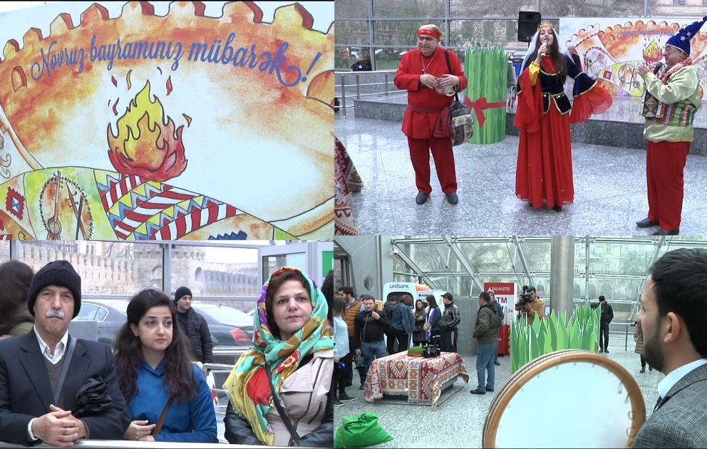 Metropolitendə ilk dəfə Novruz şənliyi təqdim olunur VİDEO