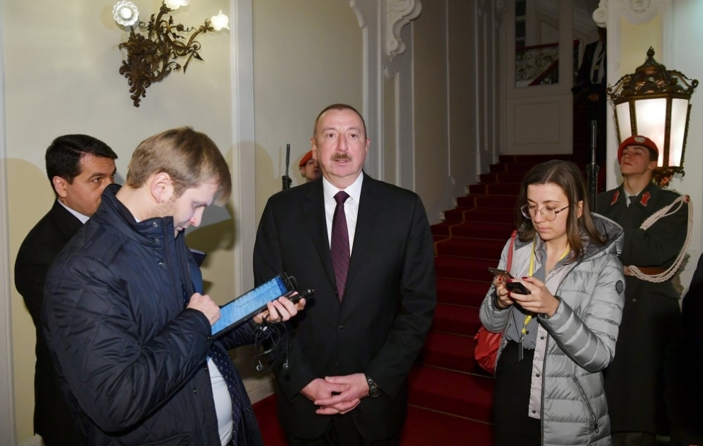 President Ilham Aliyev gave interview to Russian TASS news agency in Vienna VIDEO