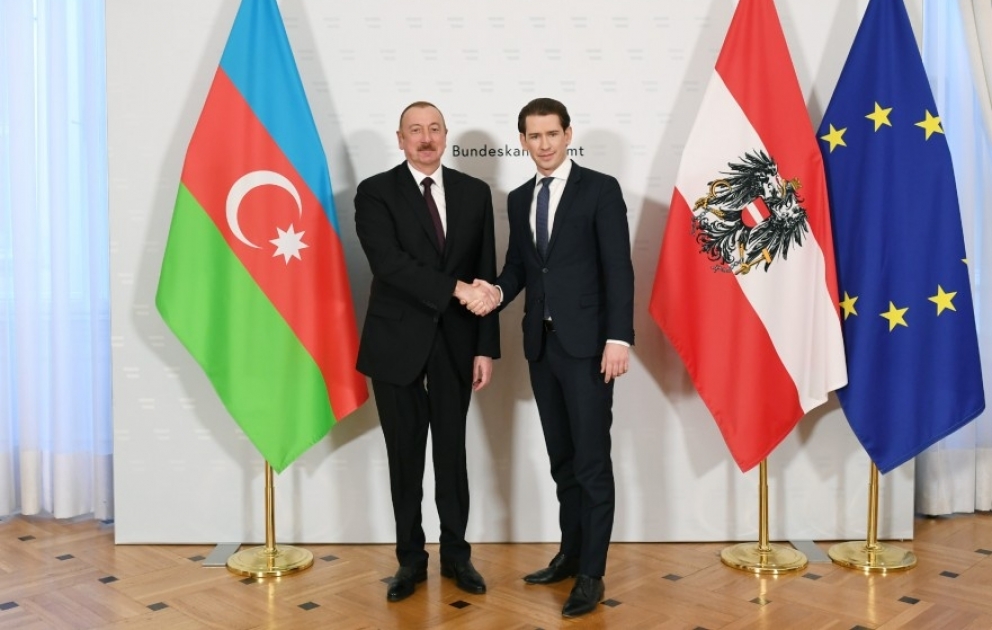 Entretien du président azerbaïdjanais Ilham Aliyev avec le chancelier fédéral d’Autriche Sebastian Kurz VIDEO