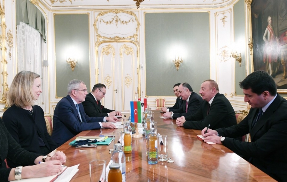 Rencontre du président Ilham Aliyev avec le président fédéral autrichien Alexander Van der Bellen VIDEO