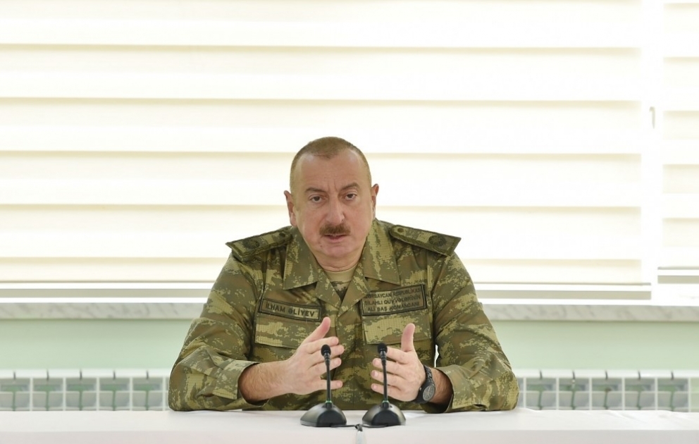 Azərbaycan Prezidenti: Aprel döyüşləri zamanı mülki vətəndaşlarımız da qəhrəmanlıq göstəriblər VİDEO