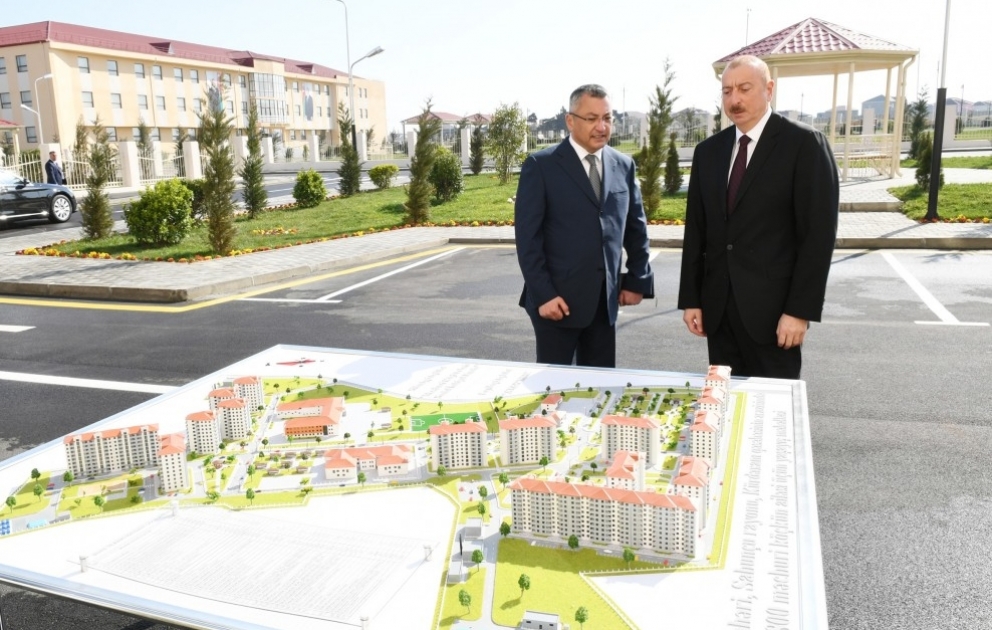 Un nouveau complexe résidentiel mis à la disposition des familles de déplacés internes à Kurdekhany  Le président Ilham Aliyev a participé à la cérémonie inaugurale VIDEO