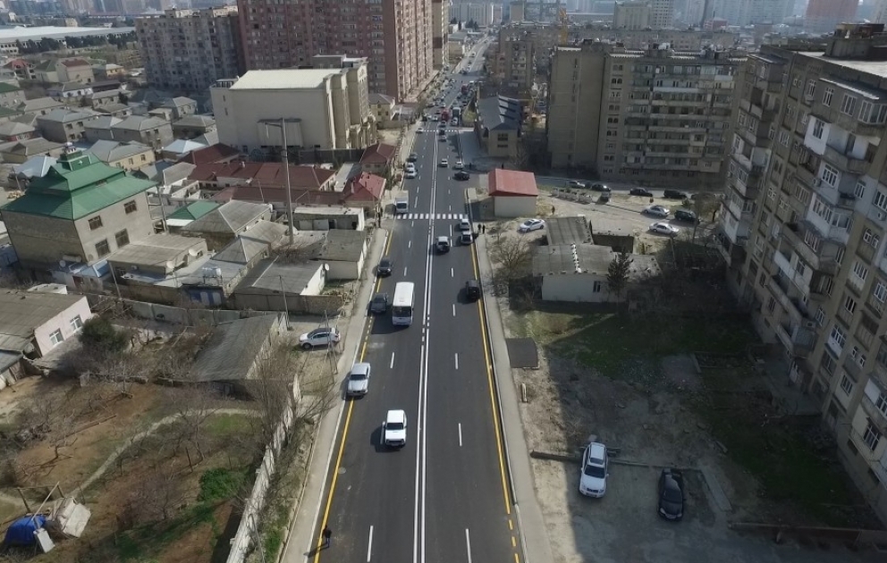 Yasamalda 5,3 kilometr uzunluğundakı 5 küçənin təmiri yekunlaşıb VİDEO