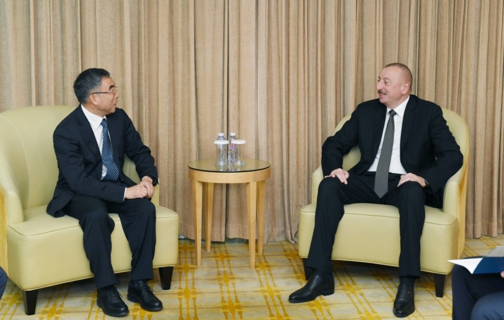 Prezident İlham Əliyev “Huawei” şirkətinin sədri ilə görüşüb  YENİLƏNİB VİDEO